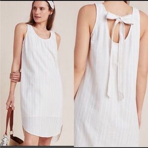 Cloth & Stone Bow Tied Chambray Tunic Dress Size Medium